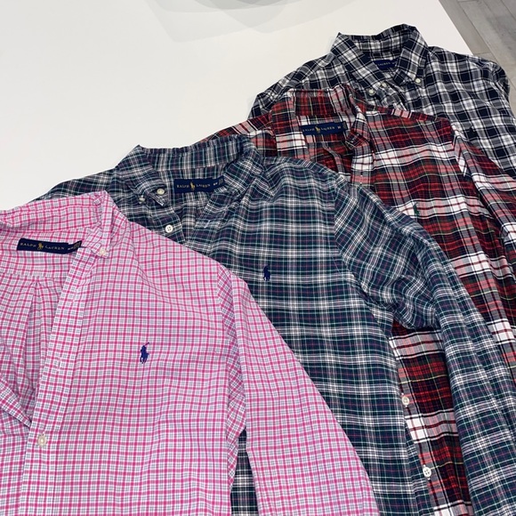 4 Polo Ralph Lauren Button Down Bundle - Picture 3 of 10